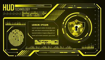 Modern HUD Technology Background vector