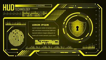 Modern HUD Technology Background vector