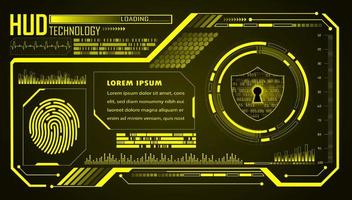 Modern HUD Technology Background vector