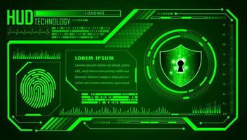 Modern HUD Technology Background vector