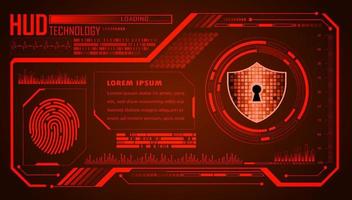 Modern HUD Technology Background vector