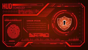 Modern HUD Technology Background vector