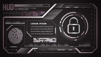 Modern HUD Technology Background vector