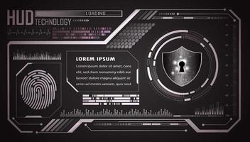 Modern HUD Technology Background vector