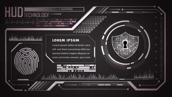 Modern HUD Technology Background vector