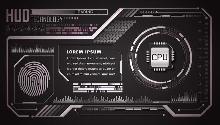 Modern HUD Technology Background