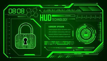 Modern HUD Technology Background vector