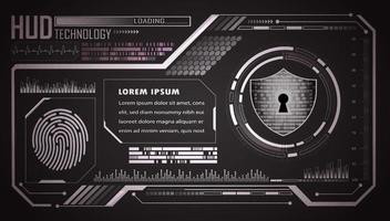 Modern HUD Technology Background vector