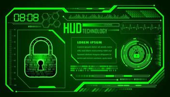 Modern HUD Technology Background vector