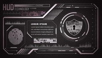 Modern HUD Technology Background vector