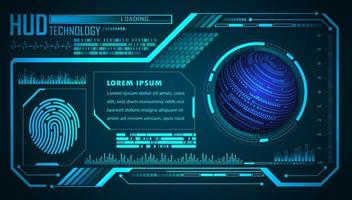 Modern HUD Technology Background vector