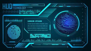 Modern HUD Technology Background vector