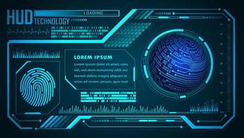 Modern HUD Technology Background vector