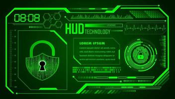 Modern HUD Technology Background vector