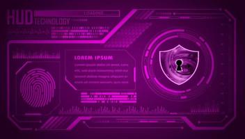 Modern HUD Technology Background vector