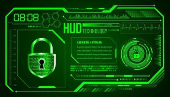 Modern HUD Technology Background vector