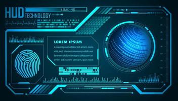 Modern HUD Technology Background vector