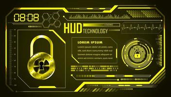 Modern HUD Technology Background vector