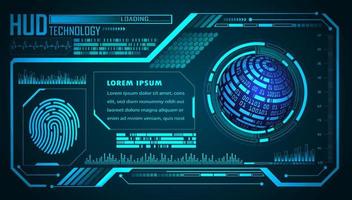 Modern HUD Technology Background vector