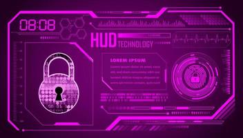 Modern HUD Technology Background vector