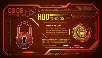 Modern HUD Technology Background vector