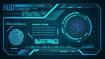 Modern HUD Technology Background vector