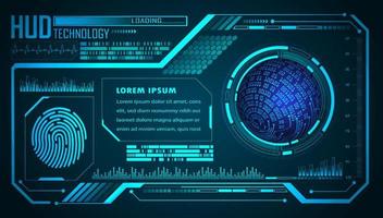 Modern HUD Technology Background vector