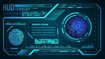 Modern HUD Technology Background vector