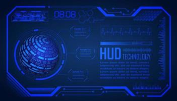 Modern HUD Technology Background vector