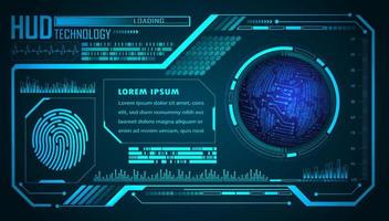 Modern HUD Technology Background vector