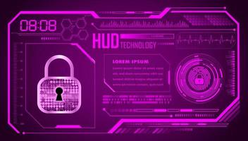 Modern HUD Technology Background vector