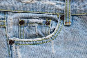 Denim Jeans pocket texture background photo