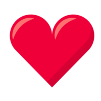 Heart icon. PNG with transparent background.