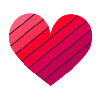 Heart icon. PNG with transparent background.