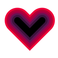 Heart icon. PNG with transparent background.