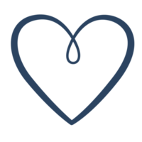 Heart icon. PNG with transparent background.