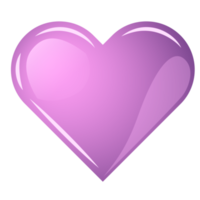 Heart icon. PNG with transparent background.