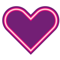 Heart icon. PNG with transparent background.