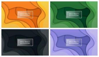 Colorful liquid and geometric background with fluid gradient shapes vector