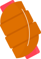 Schinkenbrot, Illustration im Cartoon-Stil. Logo für Cafés, Restaurants, Cafés, Catering. png