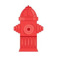 red hydrant fire equipment vector