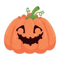 halloween pumpkin smiling vector