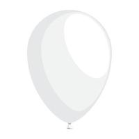 white balloon helium floating vector