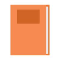 orange text book vector