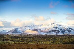 Side view of Route 1, or Ring Road, Iceland photo