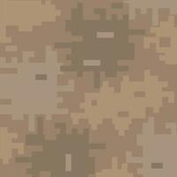 Military digital pixel camouflage background. Khaki texture. Camouflage seamless pattern. vector