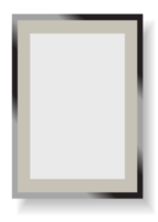 Frame mockup. PNG with shadow and transparent background