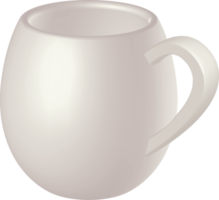 maquette de tasse blanche. png avec fond transparent.