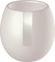 maquette de tasse blanche. png avec fond transparent.