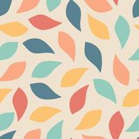 Colorful leaves abstract vector pattern